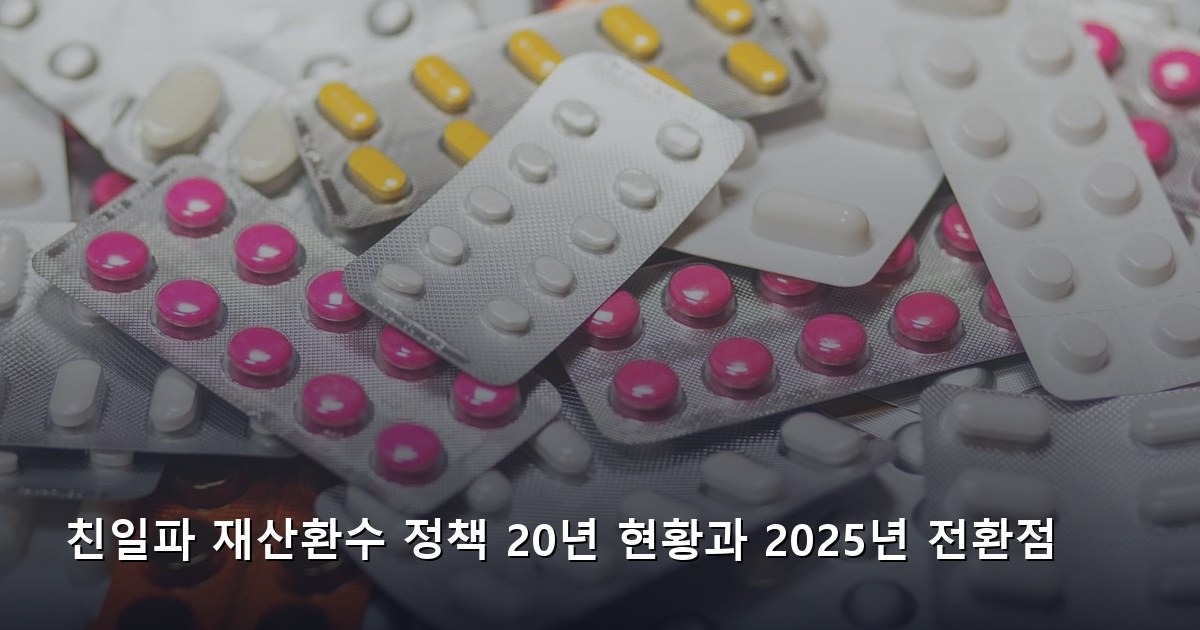 친일파 재산환수 정책 20년 현황과 2025년 전환점